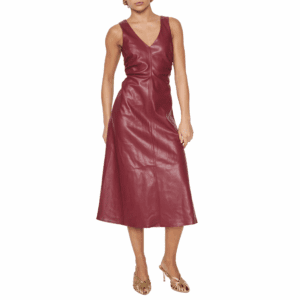 The Martha Vegan Leather Dress